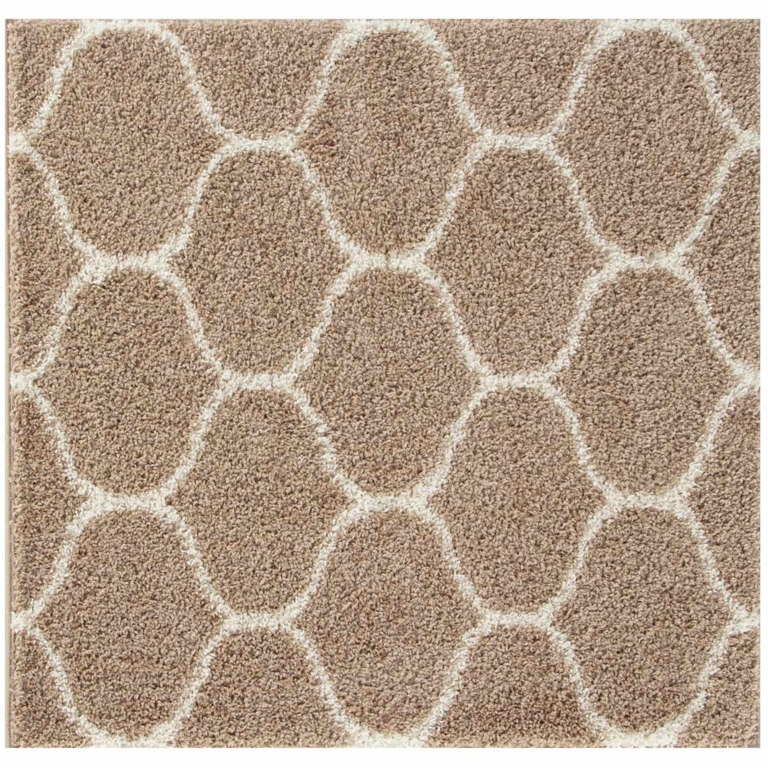 Moroccan Beige Shaggy Rug | 620 - Bargainia.com - 5056584503791 - 3243