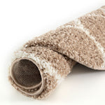 Moroccan Beige Shaggy Rug | 620 - Bargainia.com - 