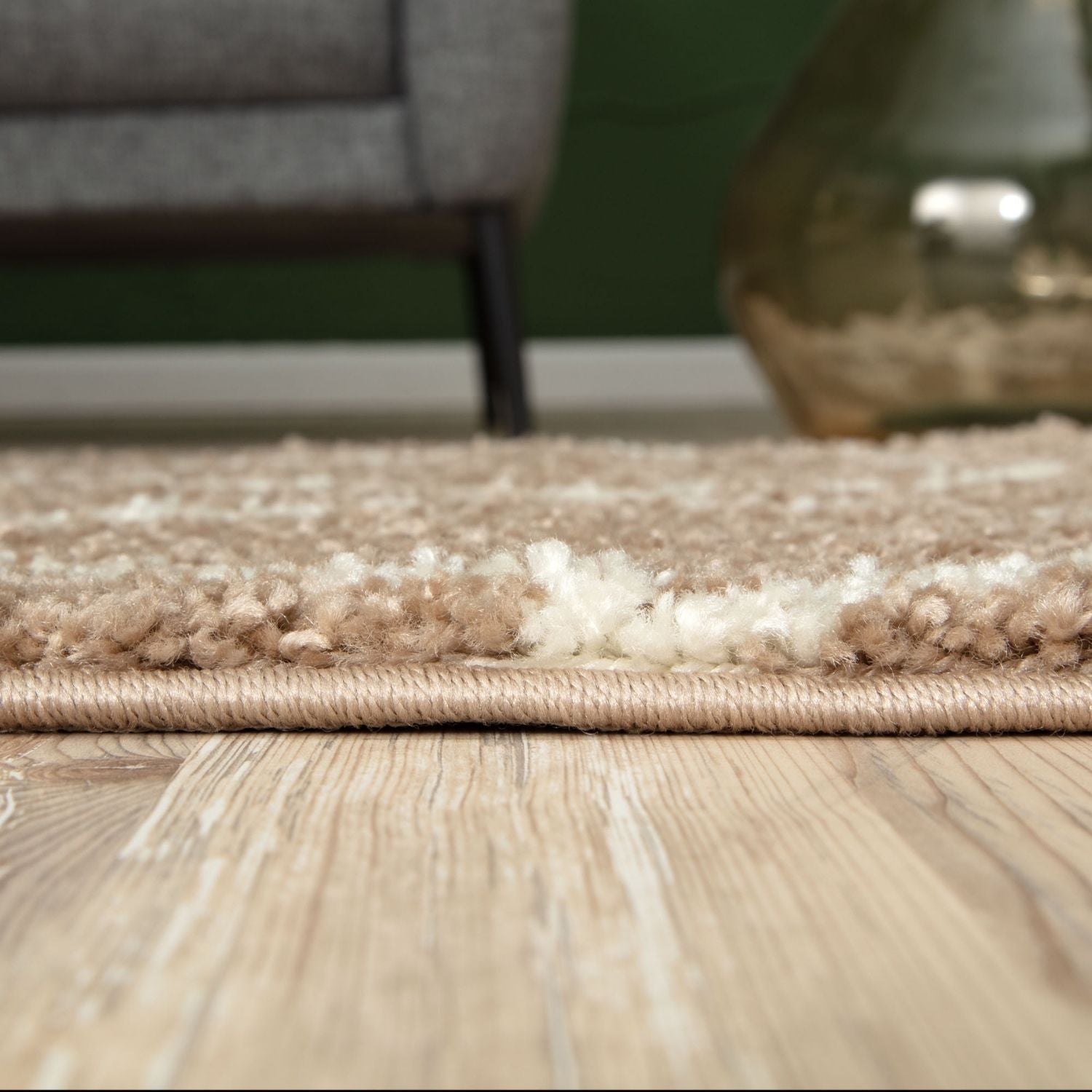 Moroccan Beige Shaggy Rug | 720 - Bargainia.com - 