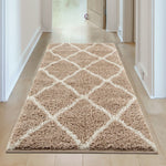 Moroccan Beige Shaggy Rug | 720 - Bargainia.com - 