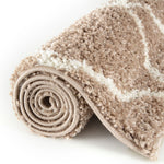 Moroccan Beige Shaggy Rug | 720 - Bargainia.com - 