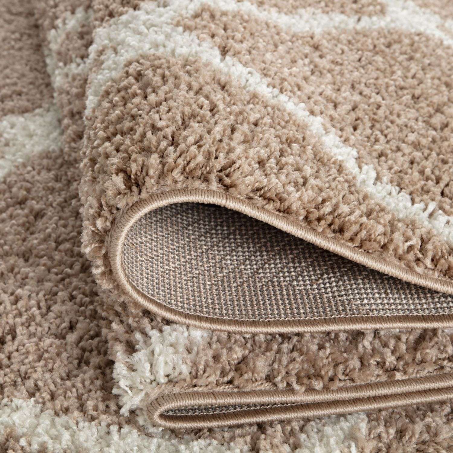 Moroccan Beige Shaggy Rug | 720 - Bargainia.com - 5056584504217 - 3300