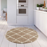 Moroccan Beige Shaggy Rug | 720 - Bargainia.com - 