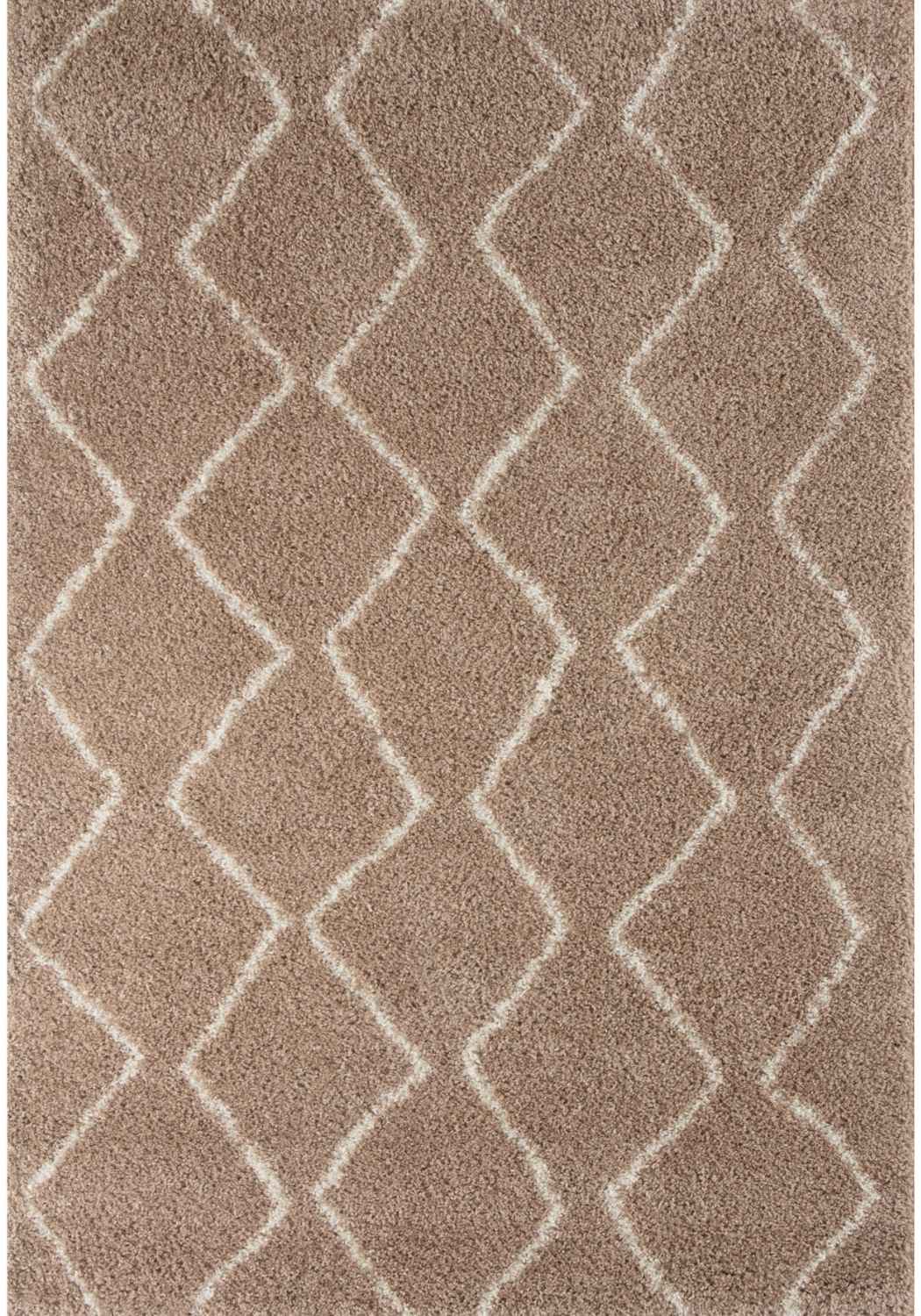 Moroccan Beige Shaggy Rug | 820 - Bargainia.com - 