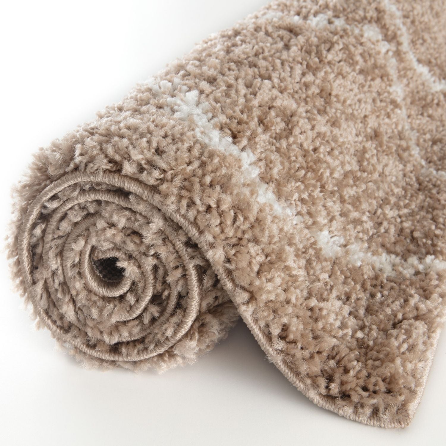 Moroccan Beige Shaggy Rug | 820 - Bargainia.com - 5056584513349 - 3473