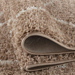 Moroccan Beige Shaggy Rug | 820 - Bargainia.com - 