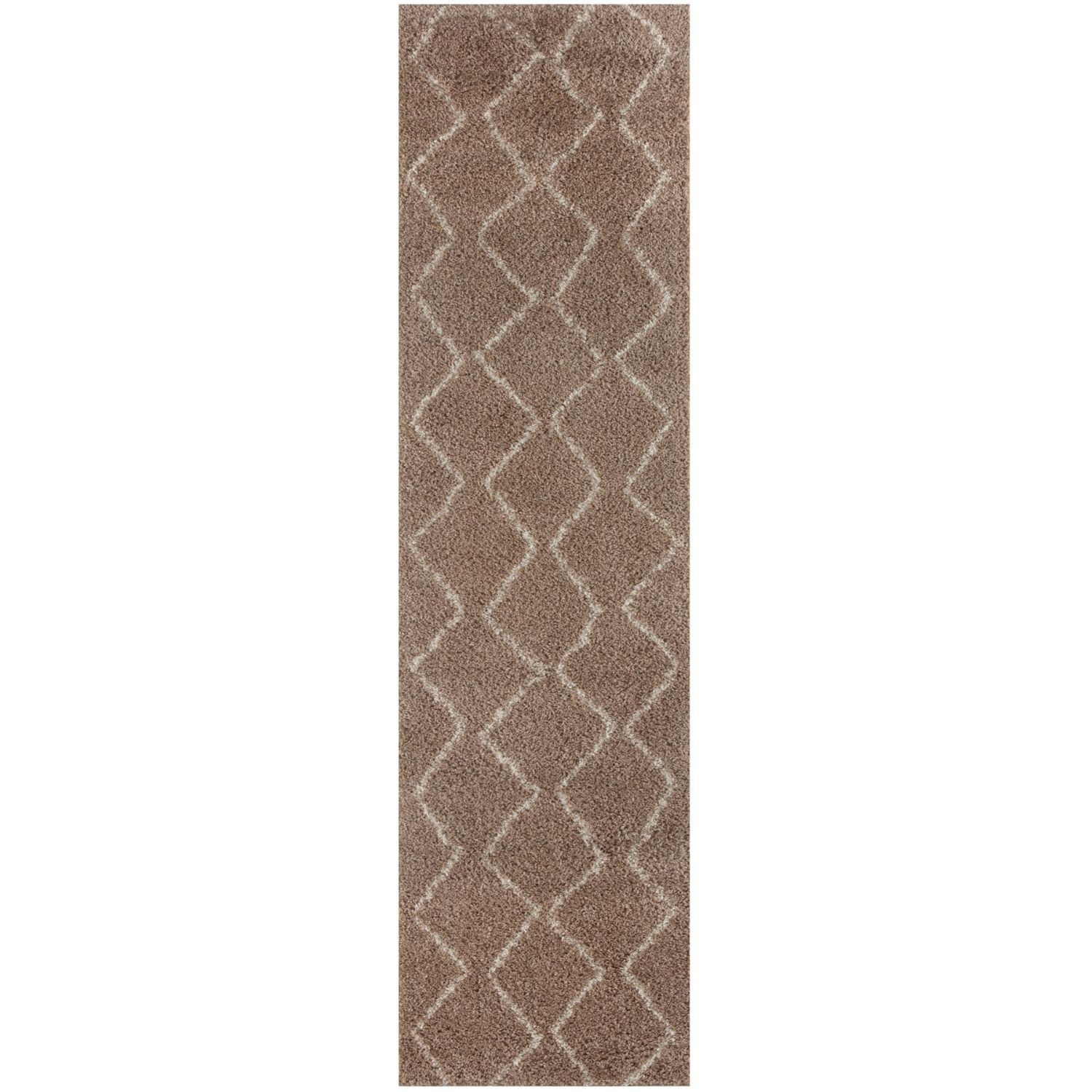 Moroccan Beige Shaggy Rug | 820 - Bargainia.com - 