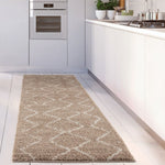 Moroccan Beige Shaggy Rug | 820 - Bargainia.com - 