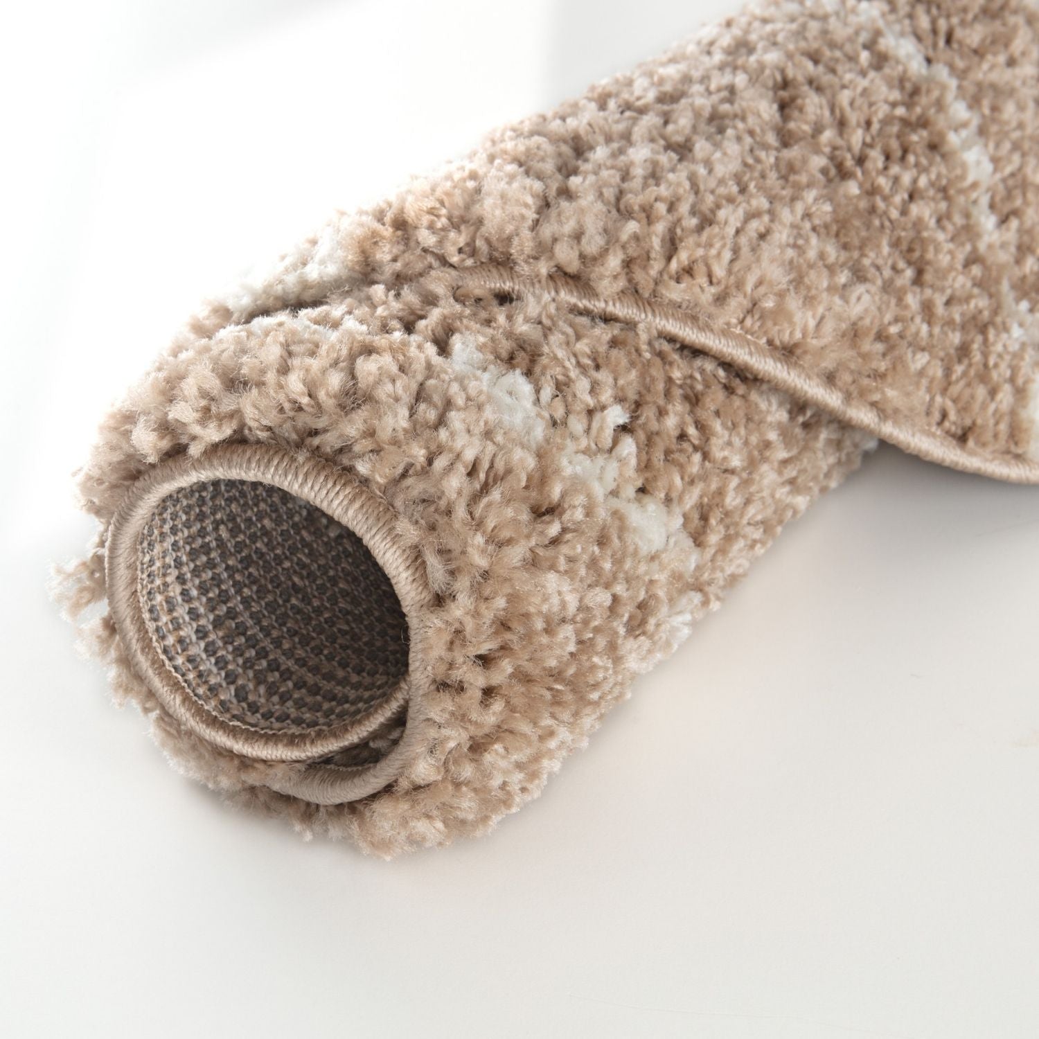 Moroccan Beige Shaggy Rug | 820 - Bargainia.com - 5056584513844 - 3476