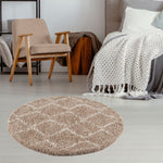 Moroccan Beige Shaggy Rug | 820 - Bargainia.com - 