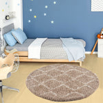 Moroccan Beige Shaggy Rug | 820 - Bargainia.com - 