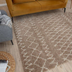 Moroccan Beige Shaggy Rug | 920 - Bargainia.com - 