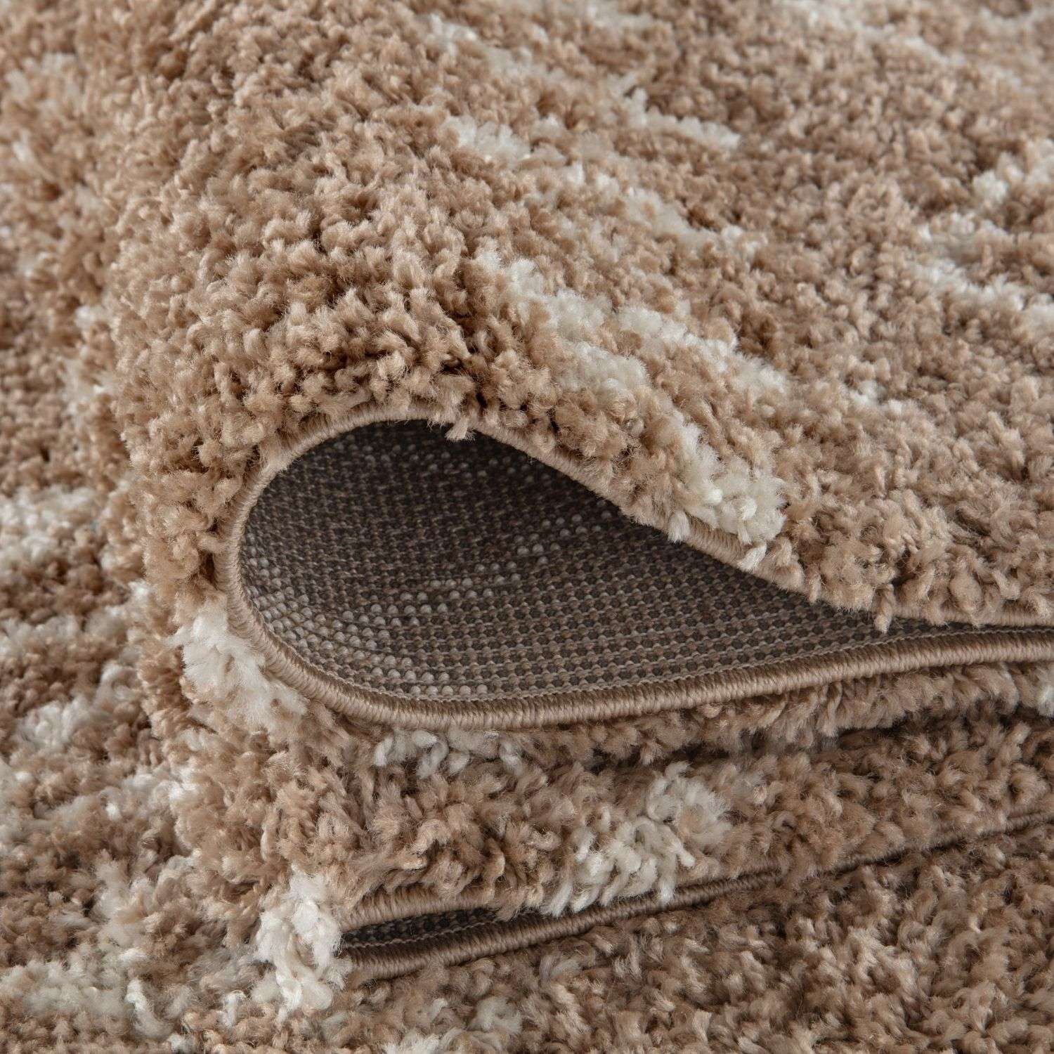 Moroccan Beige Shaggy Rug | 920 - Bargainia.com - 5056584513424 - 3533