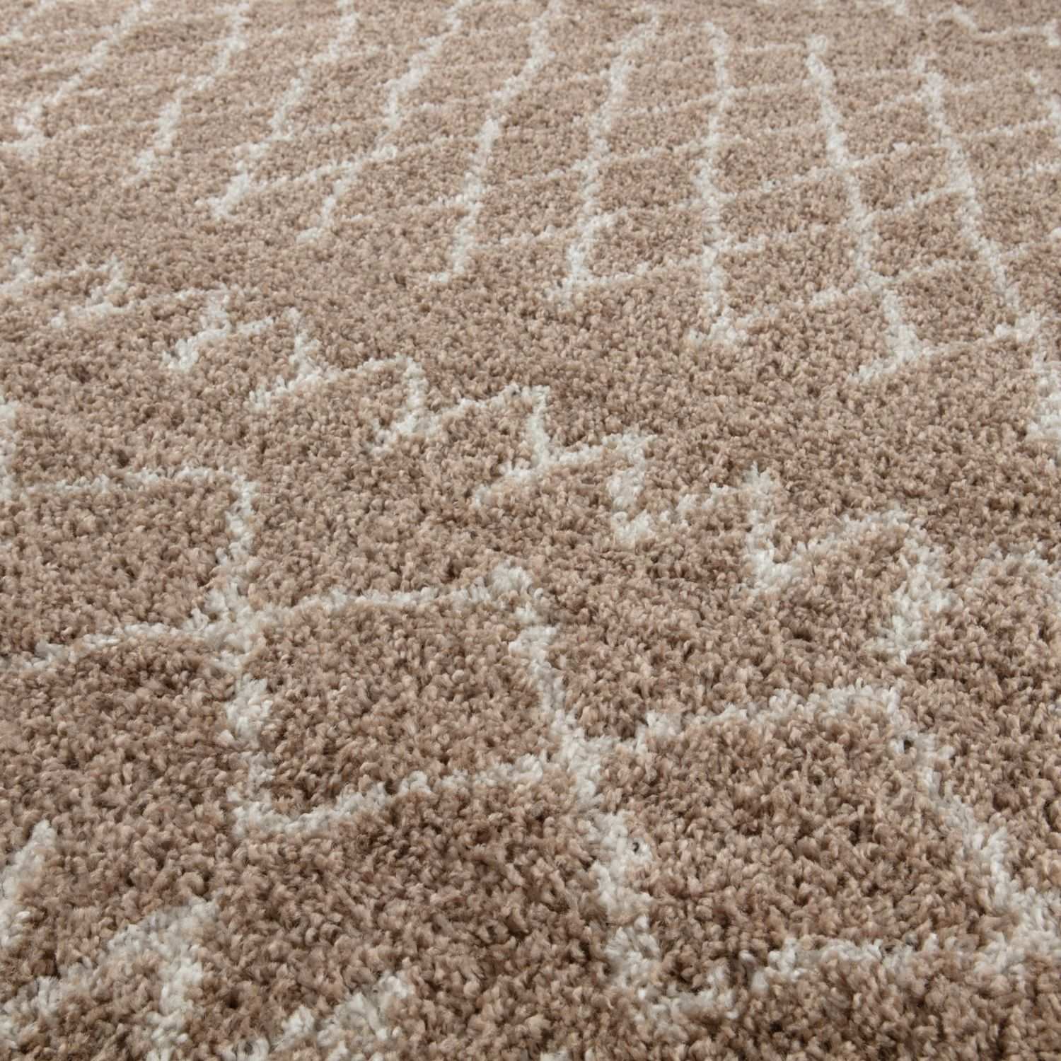 Moroccan Beige Shaggy Rug | 920 - Bargainia.com - 5056584513424 - 3533
