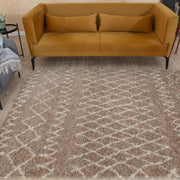 Moroccan Beige Shaggy Rug | 920 - Bargainia.com - 5056584513424 - 3533