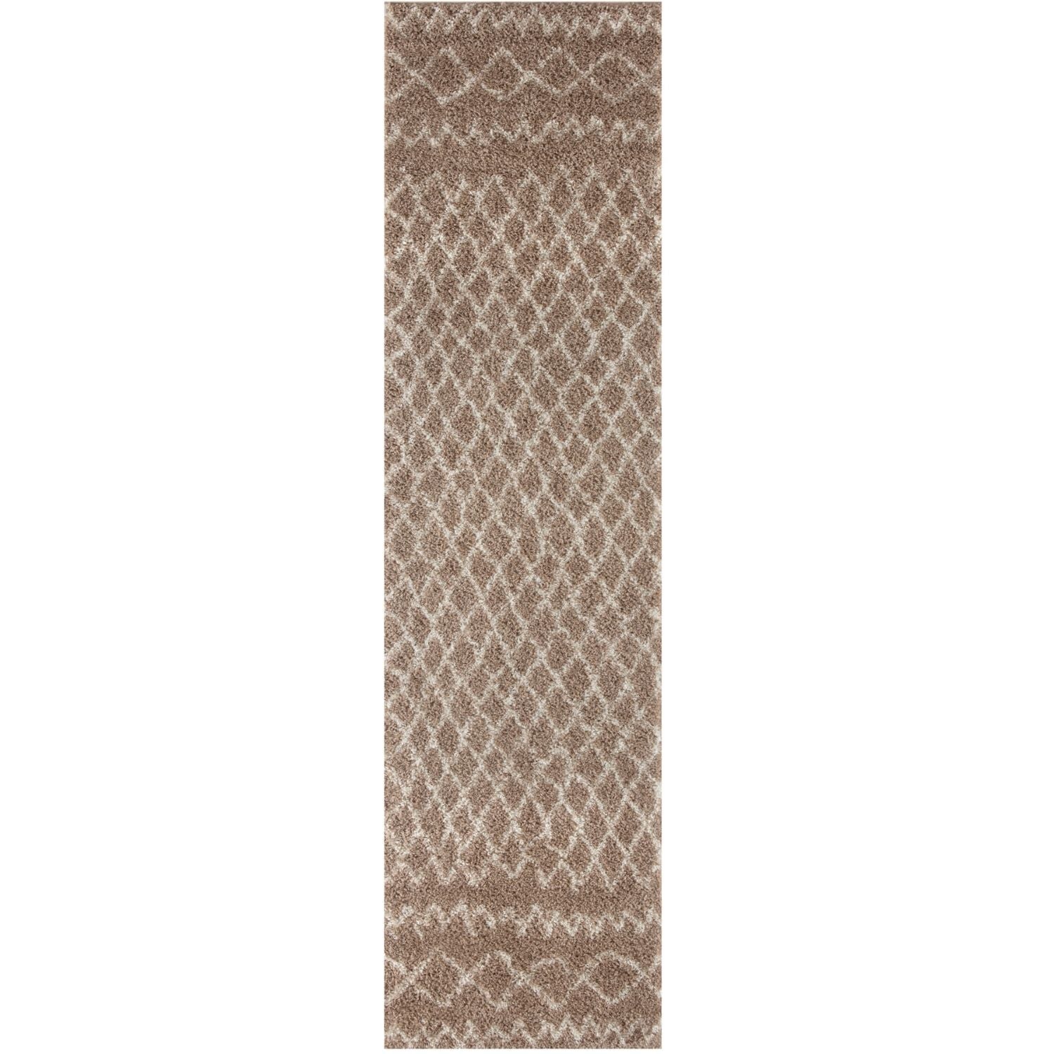 Moroccan Beige Shaggy Rug | 920 - Bargainia.com - 5056584513660 - 3535
