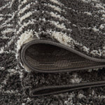 Moroccan Dark Grey Shaggy Rug | 1040 - Bargainia.com - 