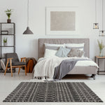 Moroccan Dark Grey Shaggy Rug | 1040 - Bargainia.com - 