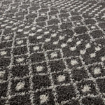 Moroccan Dark Grey Shaggy Rug | 1040 - Bargainia.com - 