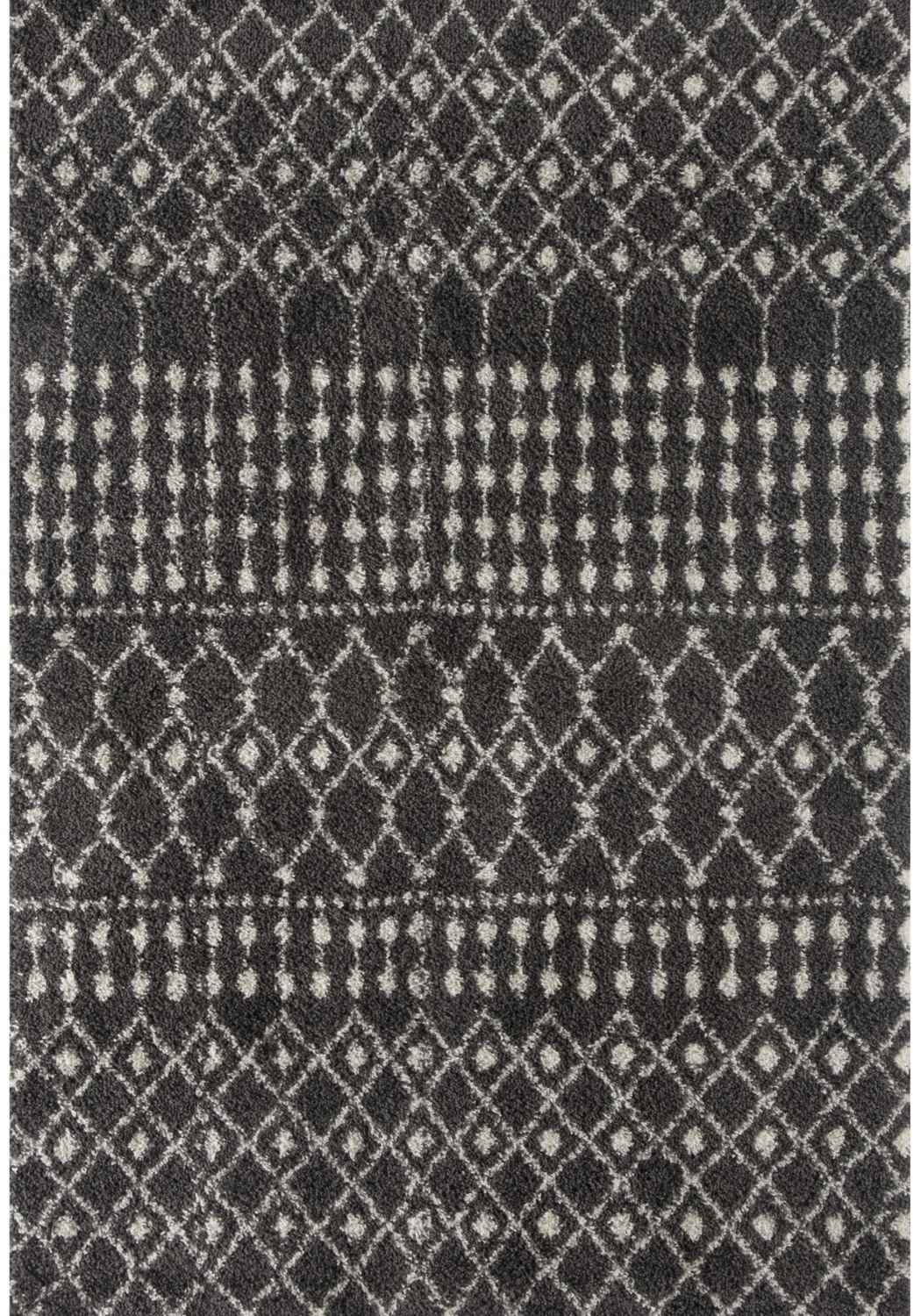 Moroccan Dark Grey Shaggy Rug | 1040 - Bargainia.com - 5056584541526 - 3613