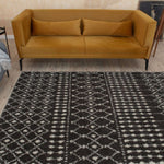 Moroccan Dark Grey Shaggy Rug | 1040 - Bargainia.com - 