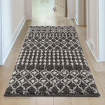 Moroccan Dark Grey Shaggy Rug | 1040 - Bargainia.com - 