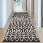 Moroccan Dark Grey Shaggy Rug | 1040 - Bargainia.com - 