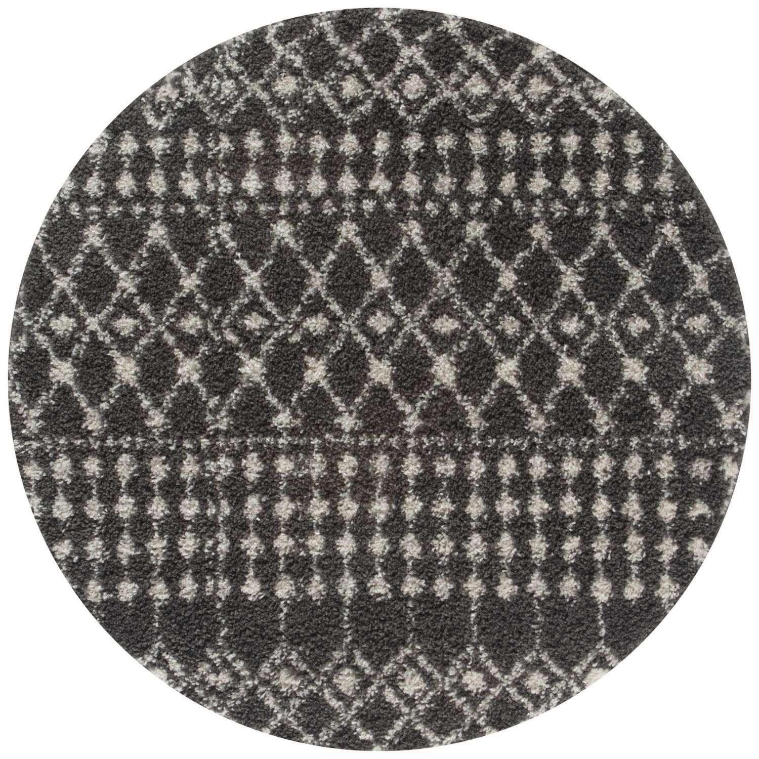 Moroccan Dark Grey Shaggy Rug | 1040 - Bargainia.com - 