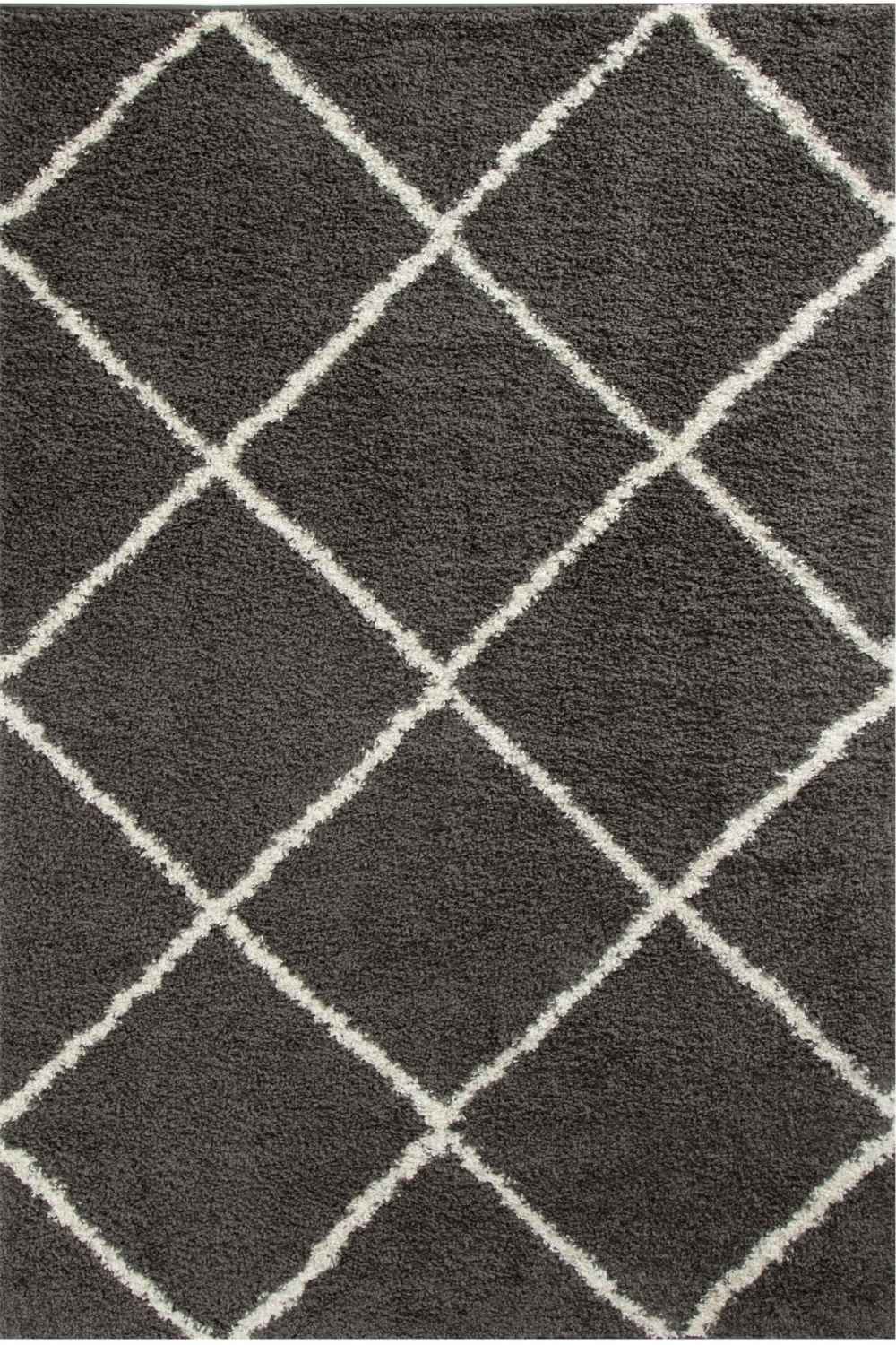 Moroccan Dark Grey Shaggy Rug | 540 - Bargainia.com - 5056584503036 - 3200