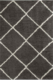 Moroccan Dark Grey Shaggy Rug | 540 - Bargainia.com - 5056584503036 - 3200