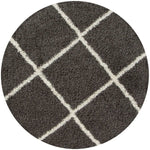 Moroccan Dark Grey Shaggy Rug | 540 - Bargainia.com - 