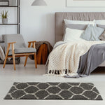 Moroccan Dark Grey Shaggy Rug | 640 - Bargainia.com - 