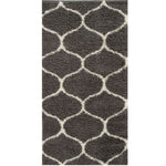 Moroccan Dark Grey Shaggy Rug | 640 - Bargainia.com - 