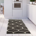 Moroccan Dark Grey Shaggy Rug | 640 - Bargainia.com - 