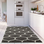 Moroccan Dark Grey Shaggy Rug | 640 - Bargainia.com - 