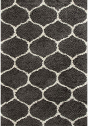 Moroccan Dark Grey Shaggy Rug | 640 - Bargainia.com - 5056584503630 - 3260