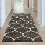 Moroccan Dark Grey Shaggy Rug | 640 - Bargainia.com - 