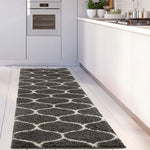 Moroccan Dark Grey Shaggy Rug | 640 - Bargainia.com - 