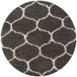 Moroccan Dark Grey Shaggy Rug | 640 - Bargainia.com - 