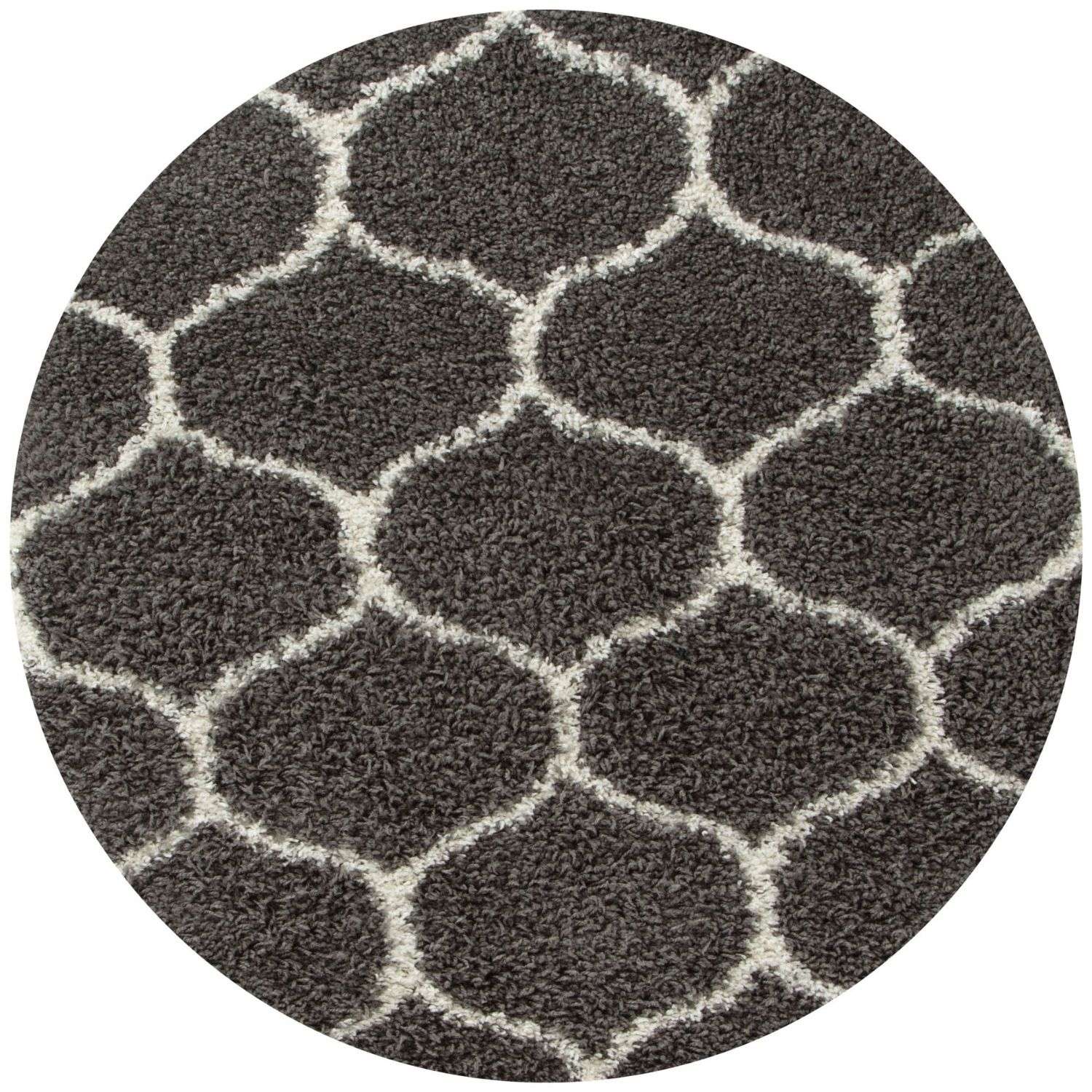 Moroccan Dark Grey Shaggy Rug | 640 - Bargainia.com - 5056584503876 - 3264
