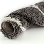 Moroccan Dark Grey Shaggy Rug | 640 - Bargainia.com - 