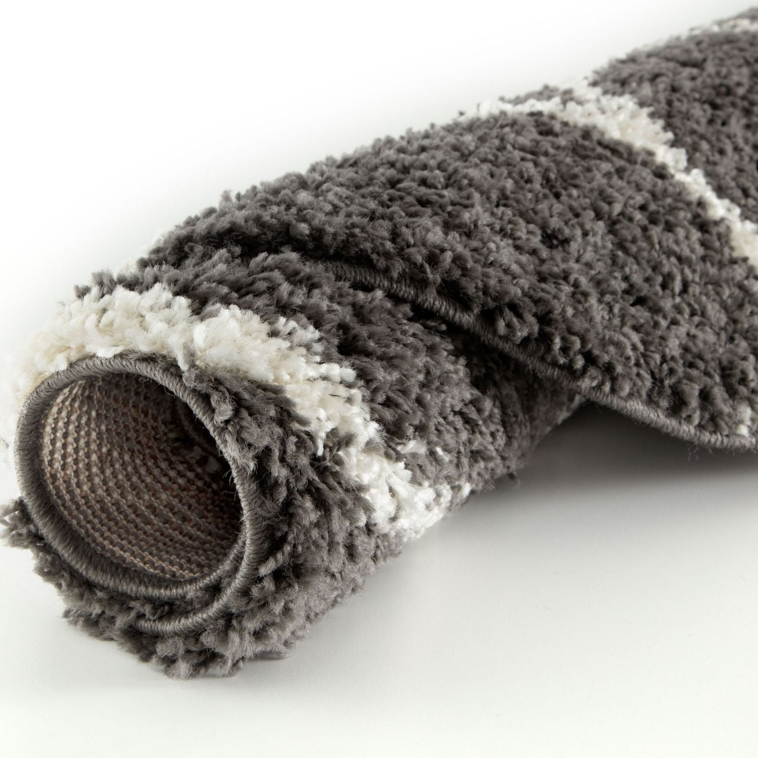 Moroccan Dark Grey Shaggy Rug | 640 - Bargainia.com - 