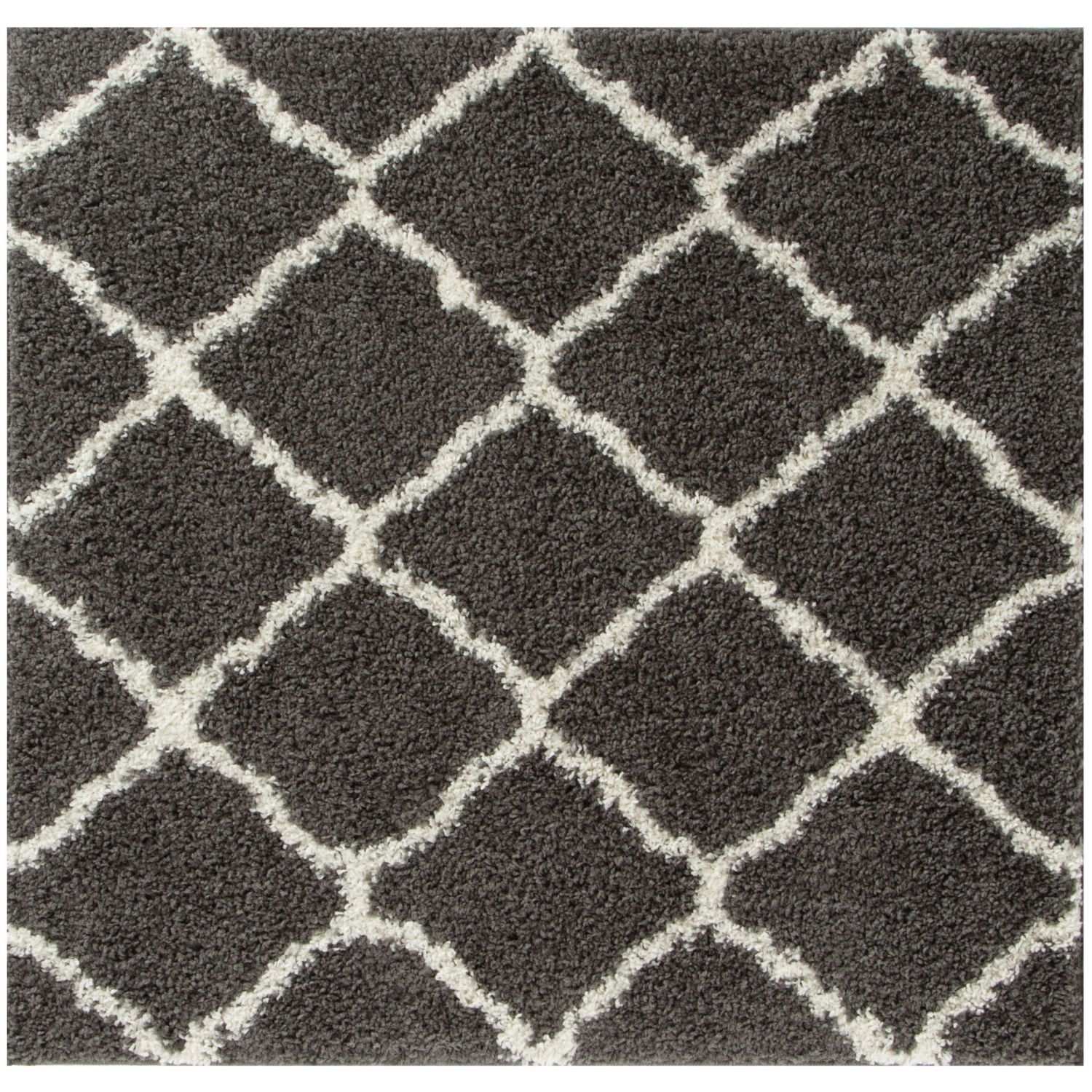 Moroccan Dark Grey Shaggy Rug | 740 - Bargainia.com - 5056584504415 - 3323