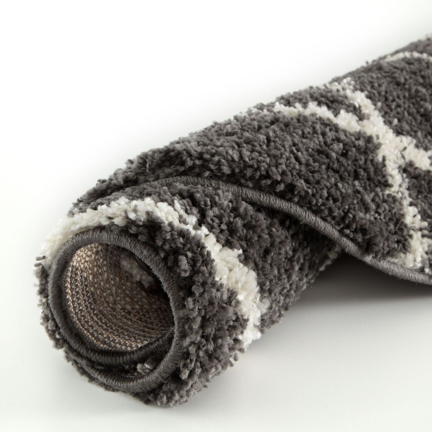 Moroccan Dark Grey Shaggy Rug | 740 - Bargainia.com - 5056584504477 - 3324