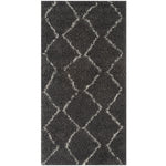 Moroccan Dark Grey Shaggy Rug | 840 - Bargainia.com - 