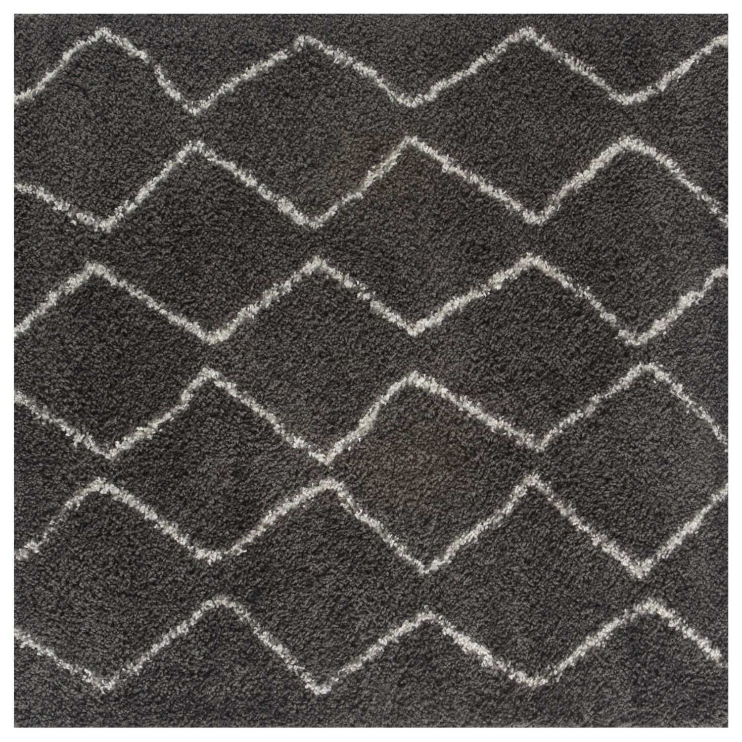 Moroccan Dark Grey Shaggy Rug | 840 - Bargainia.com - 5056584513745 - 3497