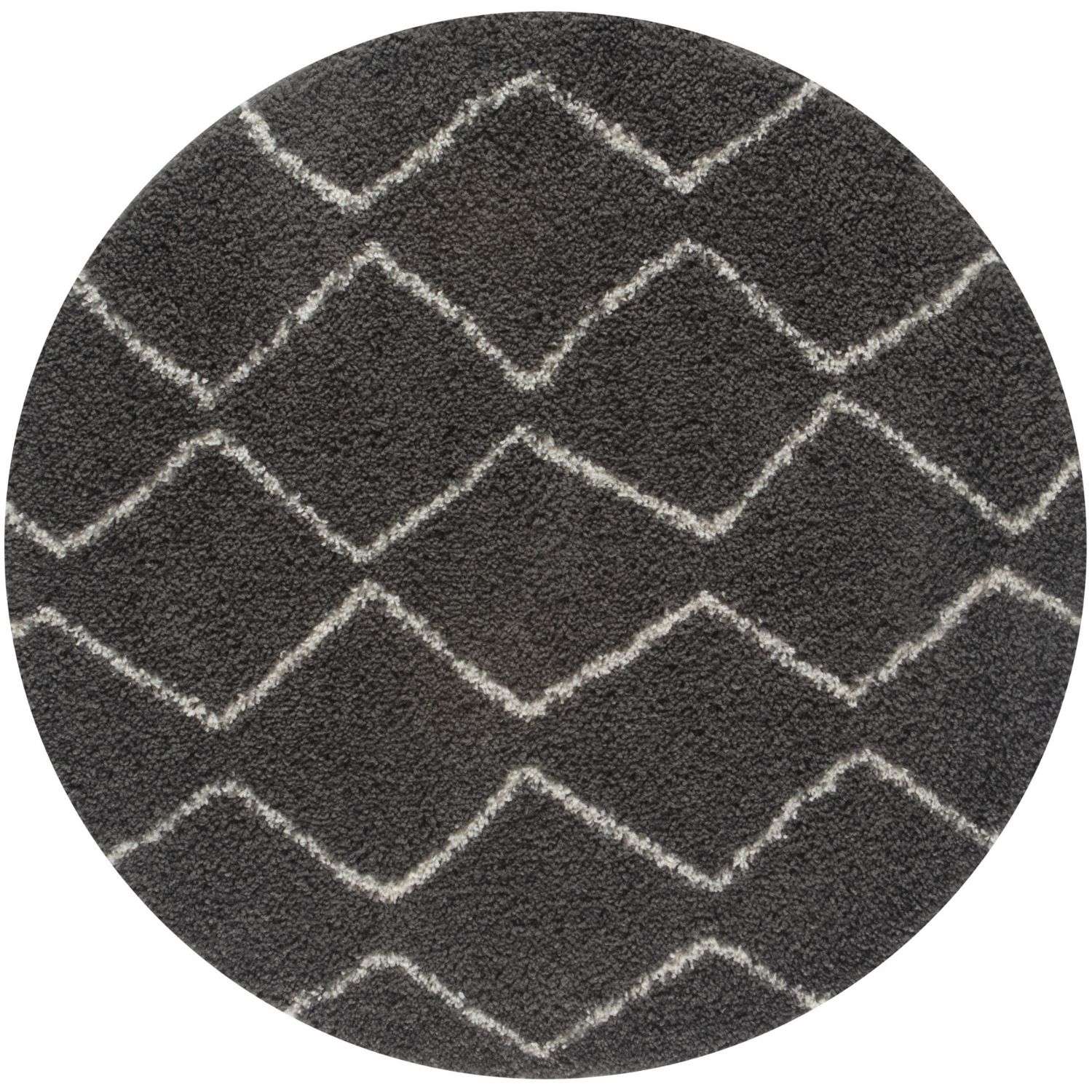 Moroccan Dark Grey Shaggy Rug | 840 - Bargainia.com - 5056584513868 - 3496