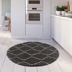 Moroccan Dark Grey Shaggy Rug | 840 - Bargainia.com - 