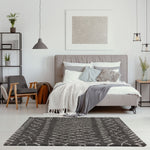Moroccan Dark Grey Shaggy Rug | 940 - Bargainia.com - 