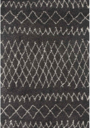 Moroccan Dark Grey Shaggy Rug | 940 - Bargainia.com - 5056584513448 - 3553